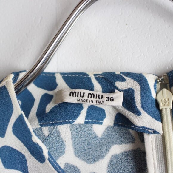 MIU MIU 2017 Franca Favorite Collection Leopard Dress, Size S - Picture 8 of 12